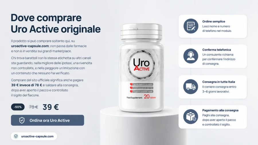 Uro Active — barattolo originale ordinato sul sito ufficiale