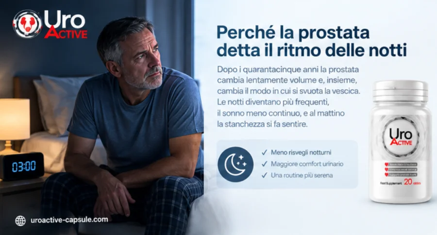 Uro Active — il risveglio notturno che spezza il sonno dopo i 45 anni