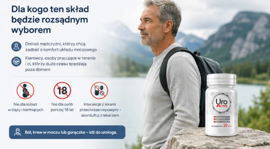 Uro Active — uomo adulto che passa molte ore alla guida
