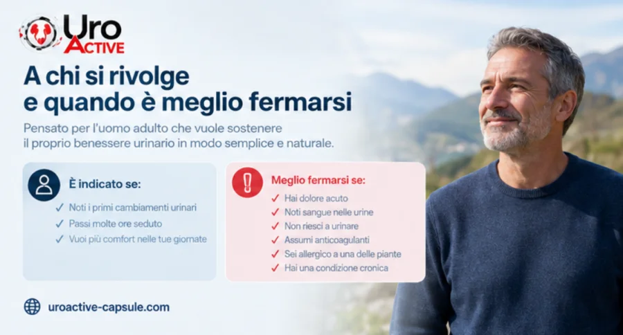 Uro Active — uomo adulto che passa molte ore alla guida