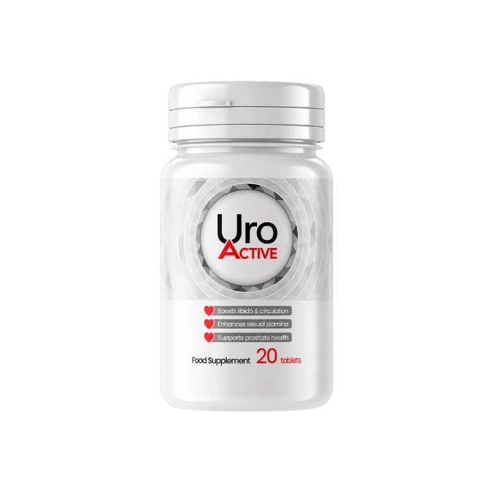 Uro Active in Italia — barattolo da 20 capsule per il benessere della prostata