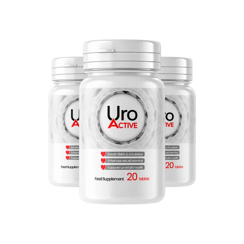 Uro Active — tre barattoli da 20 capsule per il benessere della prostata
