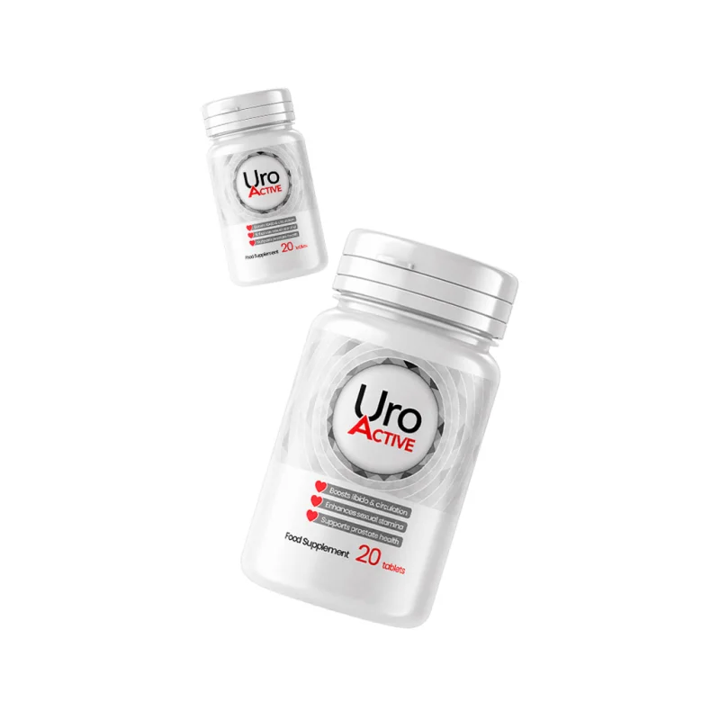 Uro Active — due barattoli di capsule per le vie urinarie